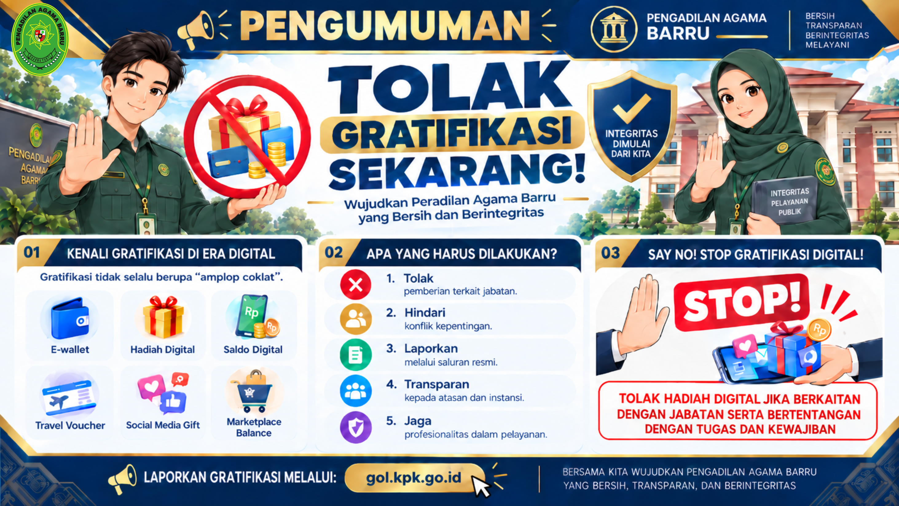 Tolak Gratifikasi